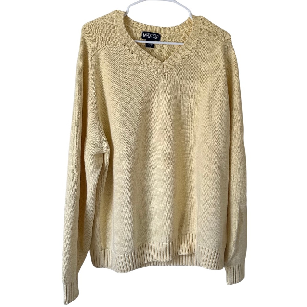 Lands End Men's V-Neck Sweater